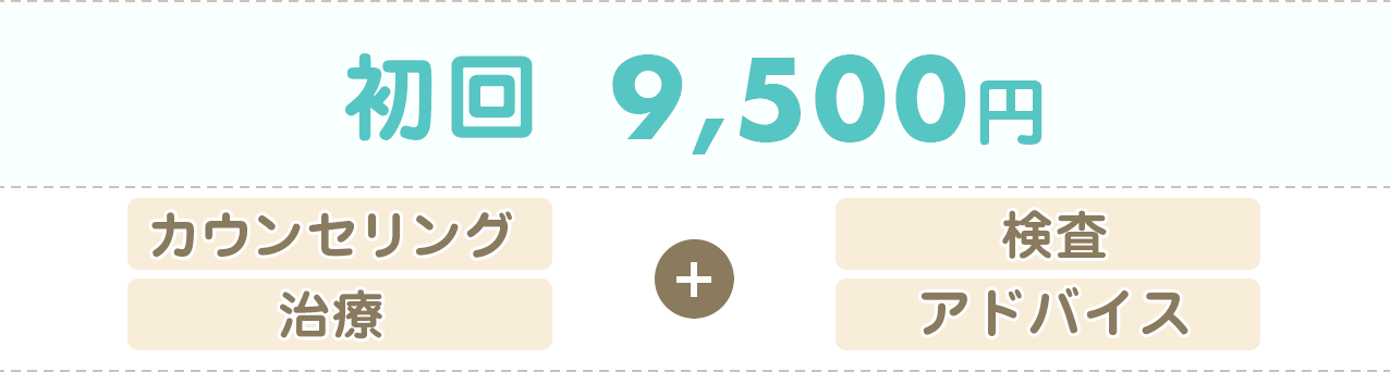 カウンセリング、検査、治療、アドバイス
