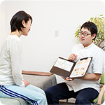 お体の状態とゆがみの原因を説明